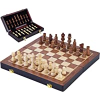 Los mejores  - Engelhart - Hermoso Juego de ajedrez de Madera de Lujo 30 cm x 30 cm x 5-5 cm - 150203